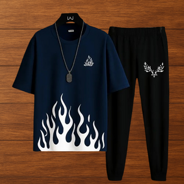 Blue Fire Tracksuit for men