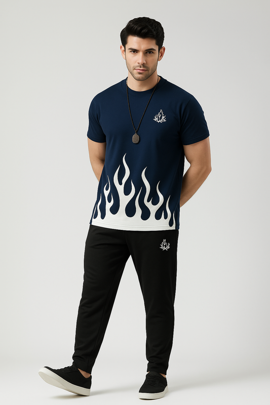Blue Fire Tracksuit for men