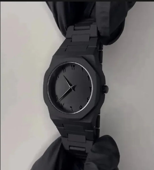 Black Arabic Aura Watch